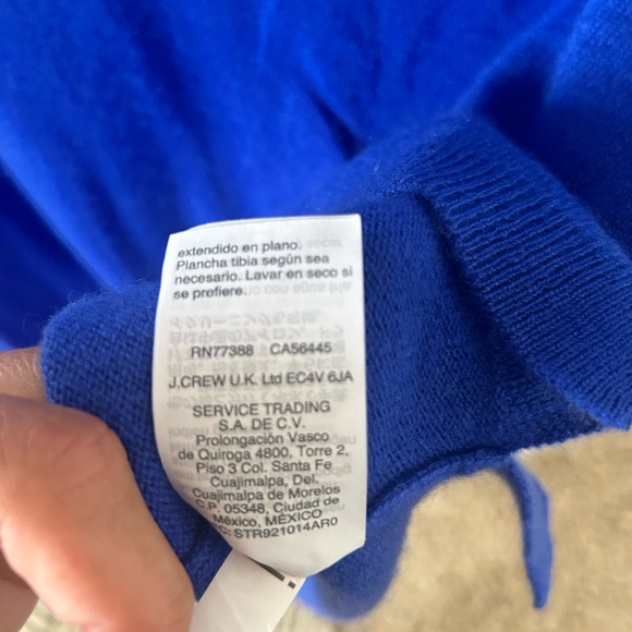 J. Crew Cashmere Crewneck in Blue| Size: Small - Picture 4 of 12